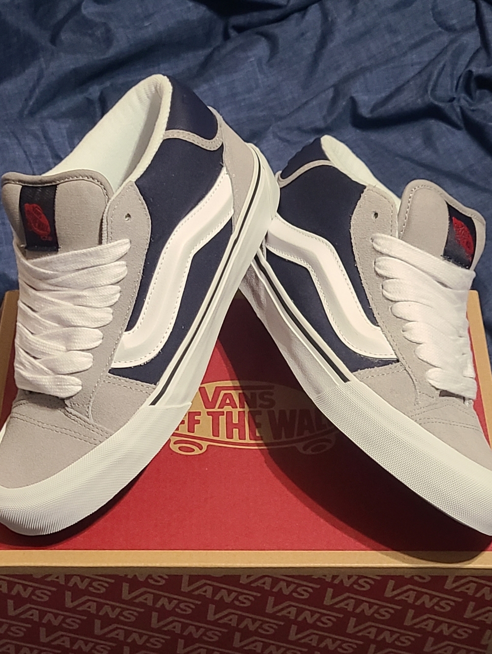 VansVans Knu Mid "Varsity Drizzle" New In Original Box!  Multiple Sizes!